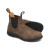 Blundestone, rustic brown, vibram sole, slip on, adventure boot