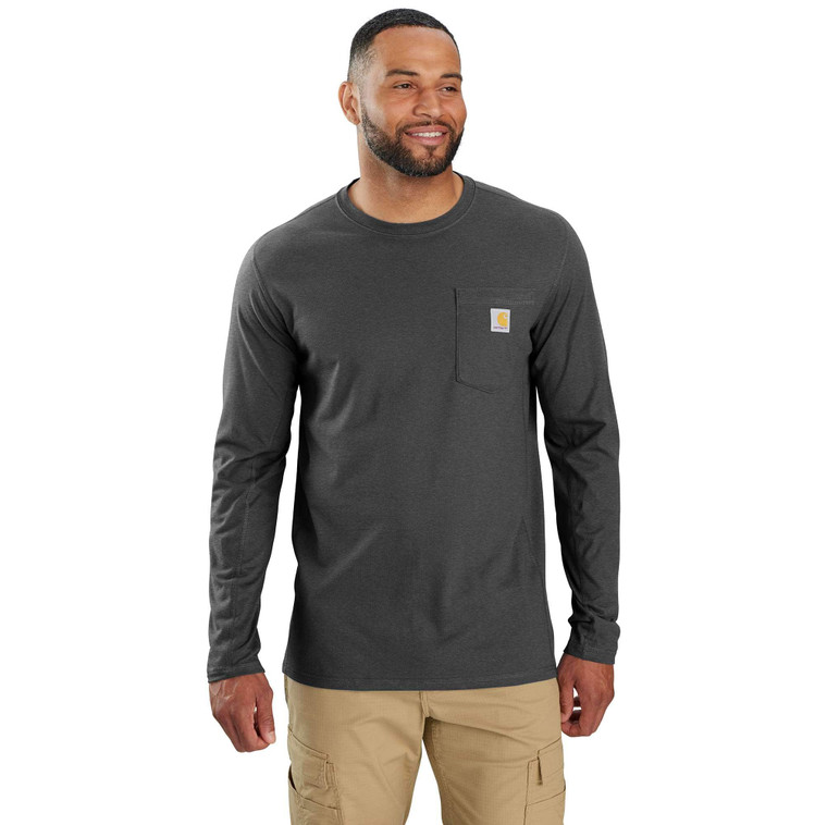 Carhartt Mens Force Relaxed Fit LS Pocket T Shirt