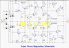 Low-noise super shunt regulator using BJTs user settable +/-15V to +/-70V PCB !