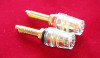 Speaker Binding post long thread Heavy Duty gold-plated 1 pair !!