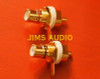 RCA Socket Panel Mount Gold Plated Audio Connectors Pair