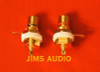 RCA Socket Panel Mount Gold Plated Audio Connectors Pair