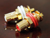 RCA socket CMC 816 U gold plated one pair