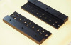 U-shape heatsink mounting plate for 1 to 3 pcs TO-3 transistors black anodized !