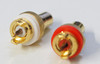 RCA socket panel mount gold-plated one pair gloss surface excellently built !