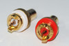 RCA socket panel mount gold-plated one pair gloss surface excellently built !