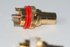 RCA socket panel mount gold-plated one pair gloss surface excellently built !