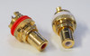 RCA socket panel mount gold-plated one pair gloss surface excellently built !