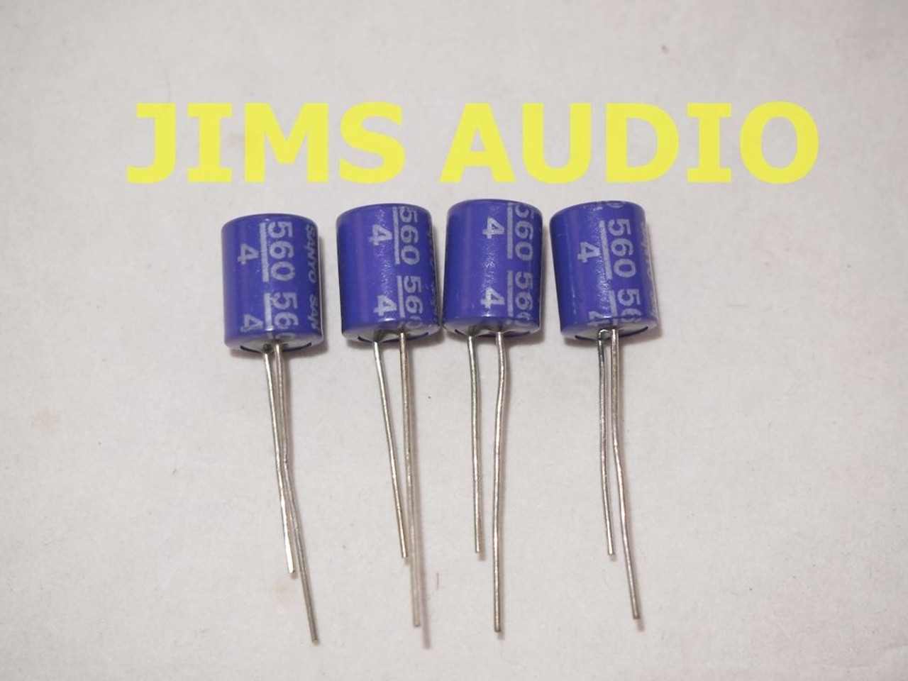 sanyo④ Sanyo OSCON 560uF 4V capacitors 4 pcs ! - JIMS Audio