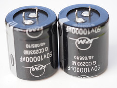 RM Audio Electrolytic capacitor CD293 series10000u 50V snap-in 2pc !!