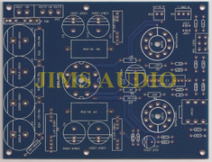 Tube 6080/6AS7 output headphone amplifier stereo PCB !
