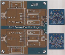 Modular stereo preamplifier JC-2 monoblock layout ultimate performance PCB set !