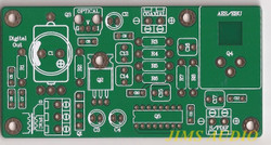 Digital Interface jitter reduction board TTL level input PCB one piece ! Digital Interface jitter reduction board TTL level input PCB one piece !