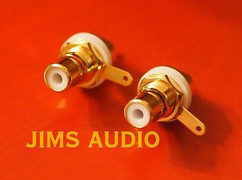 RCA socket panel mount gold-plated one pair well-polished excellently built ! RCA socket panel mount gold-plated one pair well-polished excellently built !