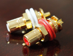 RCA socket CMC 816 U gold plated one pair  !