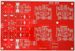 JFET input high speed stereo preamplifier PCB Mimesis 27 