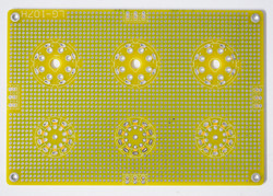 Universal prototyping PCB for tube amplifiers Type VII