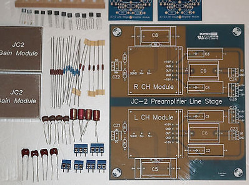 Modular stereo preamplifier JC-2 kit  premium parts ultimate performance ! Modular stereo preamplifier JC-2 kit  premium parts ultimate performance !