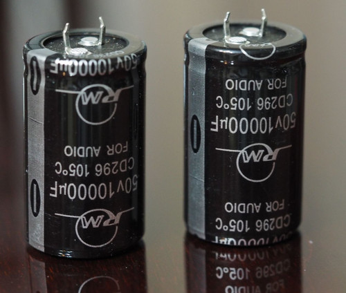 RM Audio Electrolytic capacitor 10000u 50V snap-in 2pc !!