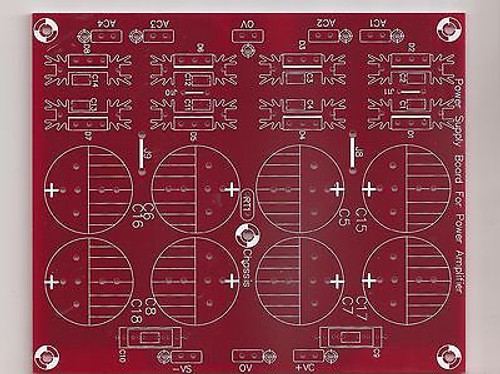 Super Heavy duty discrete diodes LC_RC power supply PCB !