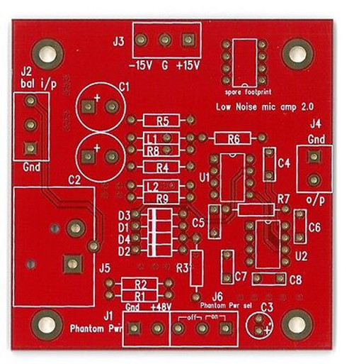 Ultra low noise low distortion bal mic amplifier PCB !
