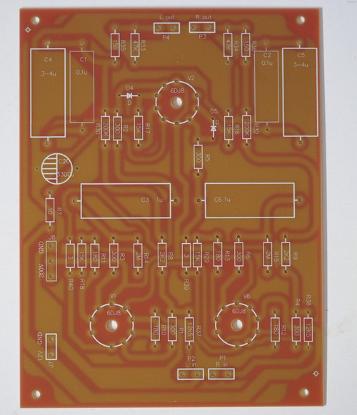 MFA Reference 6922 Tube Stereo Preamplifier Bare PCB – Huge Soundstage