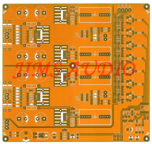 SE class A MOSFET unbalanced + 128 step volume control preamplifier PCB !
