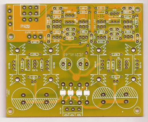 Symmetric Complementary J-FET preamplifier JC-2 PCB stereo !! Symmetric Complementary J-FET preamplifier JC-2 PCB stereo !!
