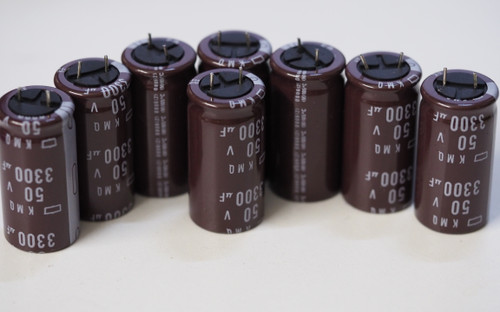 Chemi Con KMQ series 3300uF 50V 105C Electrolytic capacitor  8 pc