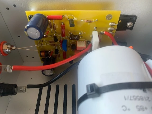 Internal wiring and RIFA capacitors