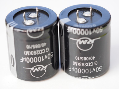 RM Audio CD293 10000uF 50V Snap-In Capacitors - 2 Pieces