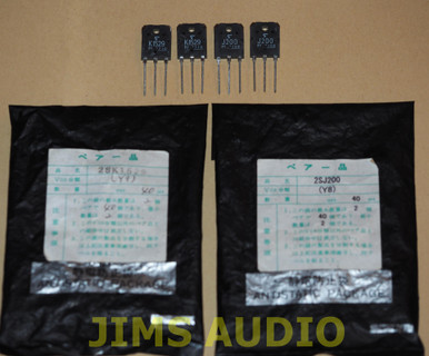 Toshiba 2SK1529/J200 power mosfet matched quad set !