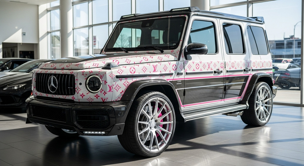 Custom Built Louis Vuitton Widebody 2025 Mercedes-Benz G63 AMG by Players Club Cars | REF G63A0821202501