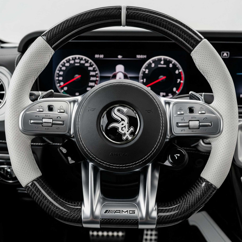 Chicago White Sox Mercedes-Benz G63 AMG Carbon Fiber Steering Wheel