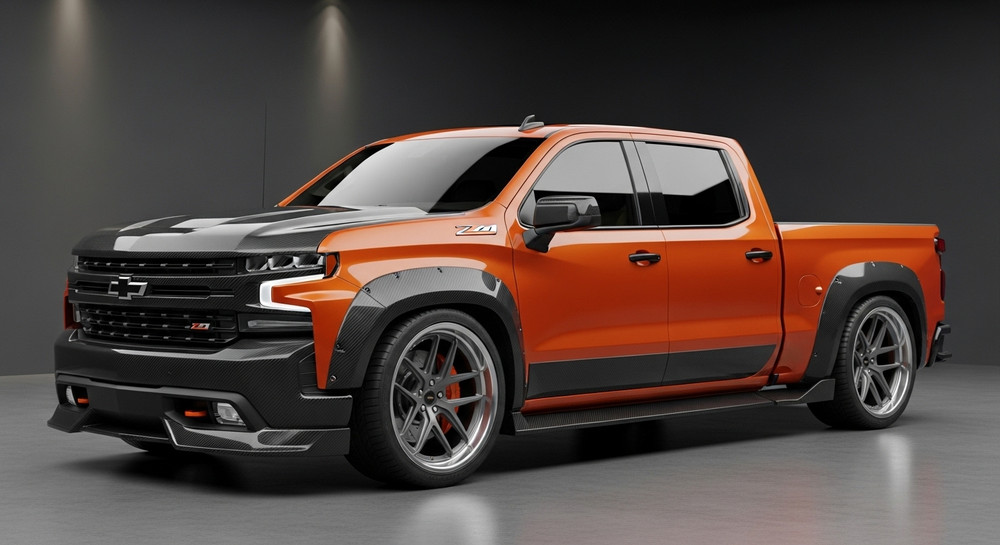 Pumpkin Spice Wrapped Chevrolet Silverado For Sale