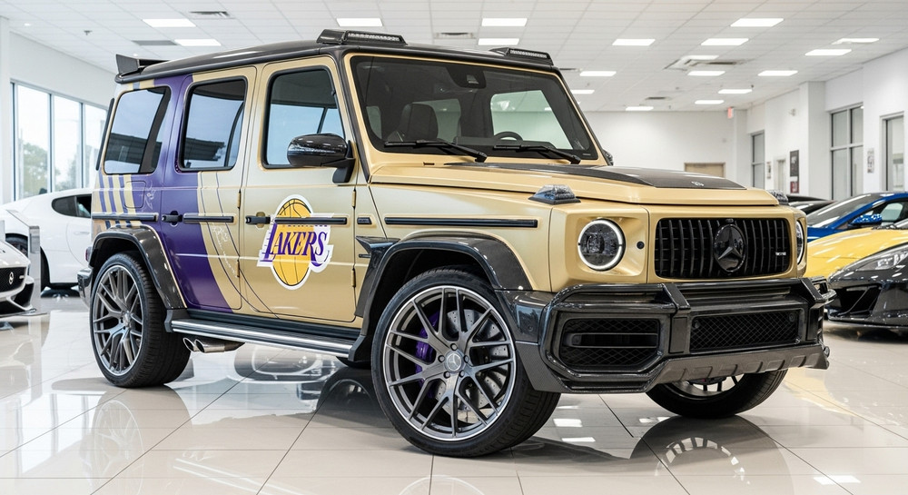 Los Angeles Lakers Wrapped G Wagon For Sale