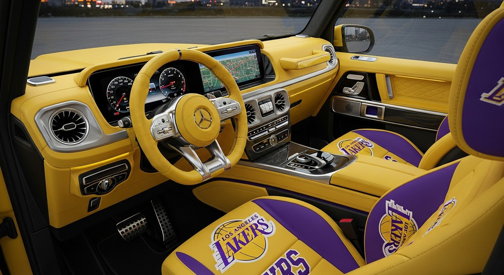 Mercedes-Benz G-Class Los Angeles Lakers Leather Interior Kit