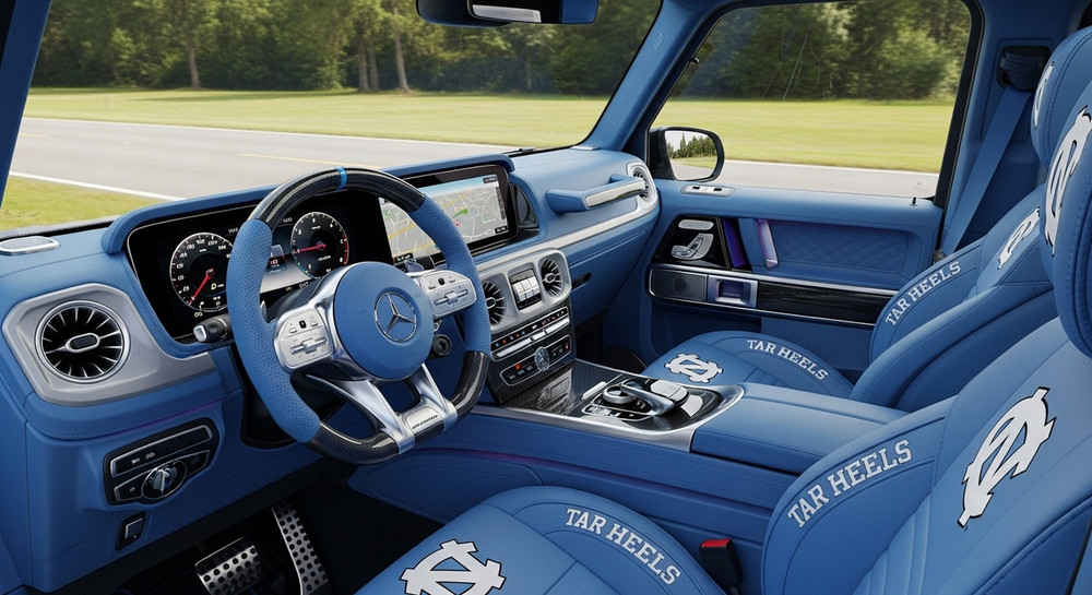 Mercedes-Benz G-Class UNC Tar Heels Leather Interior Kit