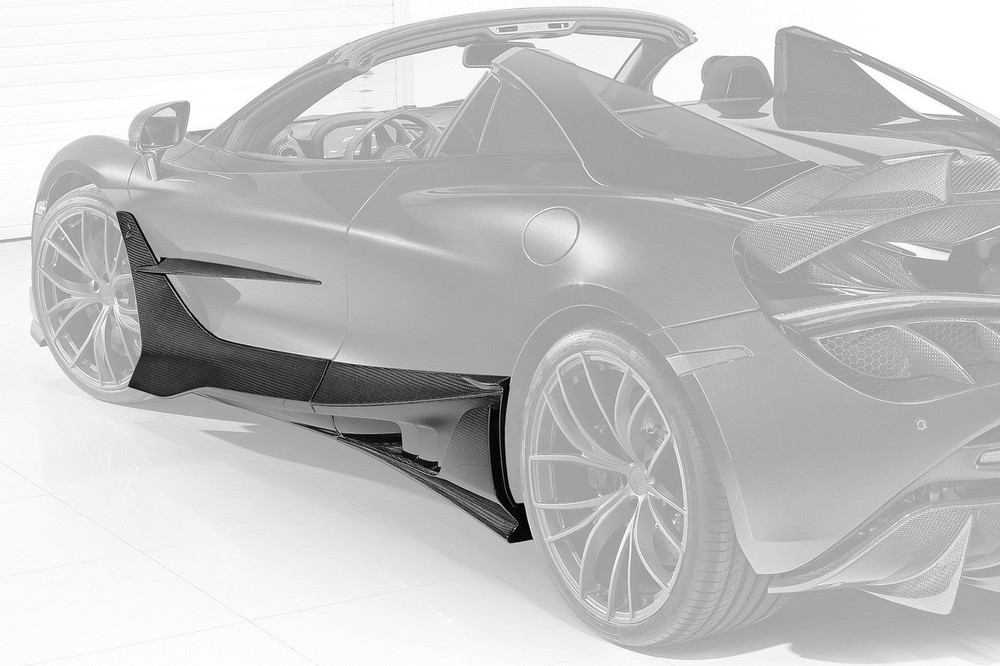 Carbon Fiber McLaren 720S Side Skirts and Door Moldings