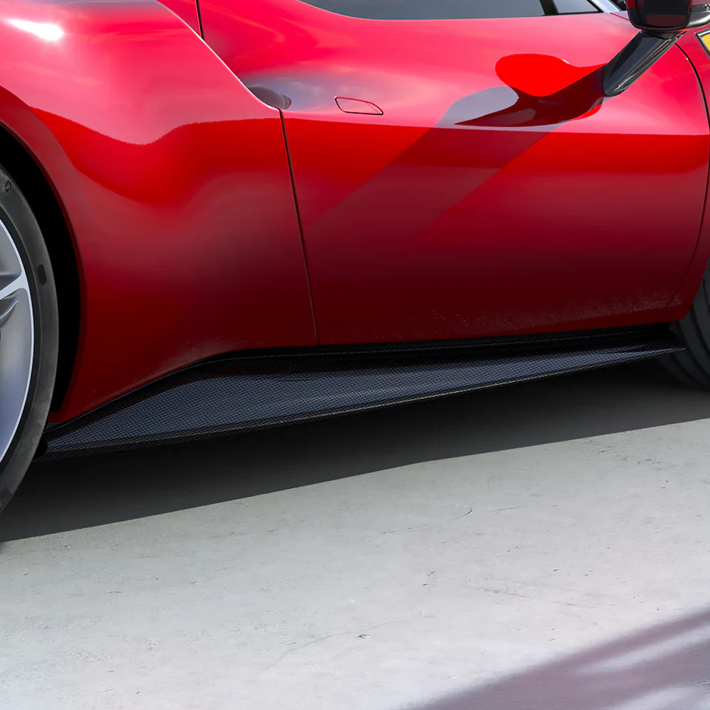 Ferrari SF90 Carbon Fiber Side Skirts
