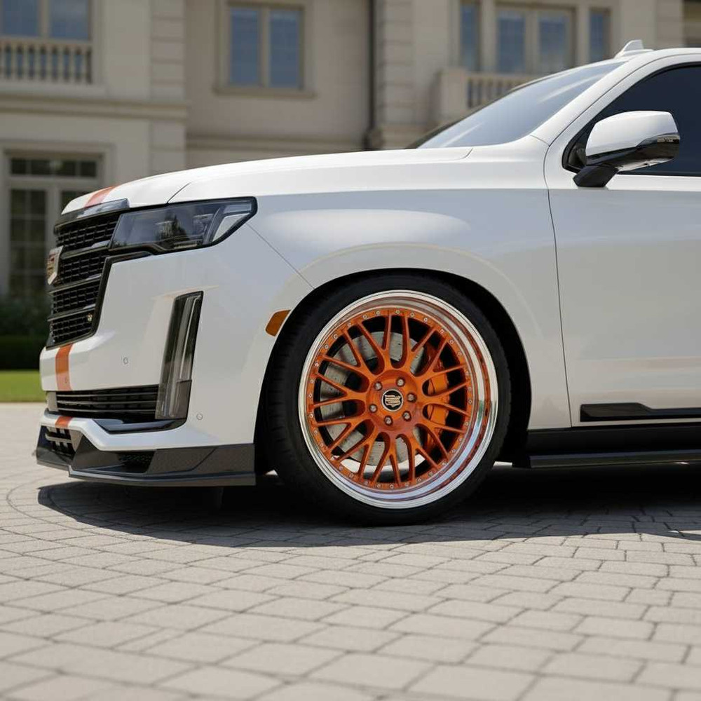 Cadillac Escalade on 24" Players Club 10 G 2-Piece Forged Wheels