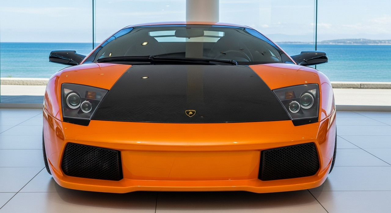 専用 roBa-LP Lamborghini Murcielago LP-640 Carbon Fiber Hood