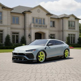 Neon Yellow 24" Wheels on a Widebody Lamborghini Urus | Custom Build