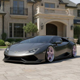 Lamborghini Huracan LP 610-4: Custom Players Club Forged Wheels 20x9" & 21x12" | Carbon Fiber Kit