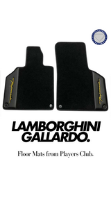 Lamborghini Gallardo Floor Mats Customized by Players Club Cars