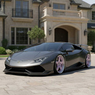 Lamborghini Huracan LP 610-4: Custom Players Club Forged Wheels 20x9" & 21x12" | Carbon Fiber Kit