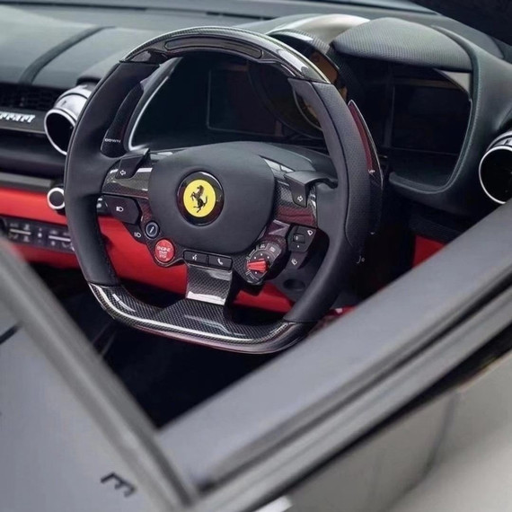 Feel the Force with a Custom Carbon Fiber Ferrari Steering Wheel