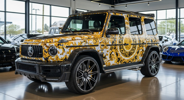 Custom Built  Versace Widebody 2025 Mercedes-Benz G63 AMG by Players Club Cars | REF G63A0818202502 Custom Built  Versace Widebody 2025 Mercedes-Benz G63 AMG by Players Club Cars | REF G63A0818202502