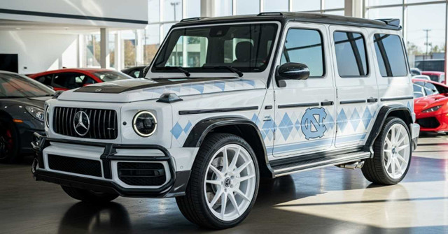 For Sale: Custom Built UNC Tar Heels Widebody 2025 Mercedes-Benz G63 AMG by Players Club Cars | REF G63A0902202501
