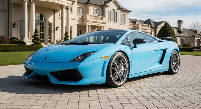 Blu Cepheus Wrapped Lamborghini Gallardo LP560-4 For Sale Blu Cepheus Wrapped Lamborghini Gallardo LP560-4 For Sale